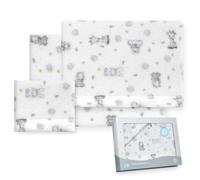 Interbaby - Parure de draps pour Poussette 40 x 80 cm | Drap Polaire Corail Chaud | Comprend Un Drap-Housse, Un Drap de Dessus et Une taie d'oreiller | Idéal pour l'hiver | Koala