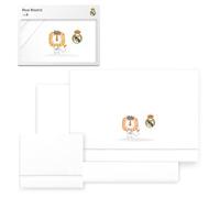 Interbaby - Parure de lit bébé Real Madrid - Parure de lit 3 pièces avec Lion et écusson brodés - 100% Coton Doux, Respirant et hypoallergénique - Produit Officiel pour Nouveau-nés