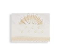 Interbaby Parure Draps Berceau Chupetes Beige 100% Coton
