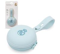 Interbaby - Porte-tétine en silicone Real Madrid bleu | Passe au micro-ondes | Passe au lave-vaisselle | Sans BPA