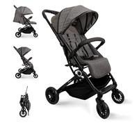 Interbaby Poussette Canne Légère Bébé Voyage 22 kg, Capote XXL (Gris)