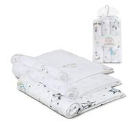 Interbaby Set de 3 Gazes dans Les Tons Gris 80 x 80 cm 1 Unité