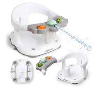 Interbaby Siège de Bain Bébé Antidérapant Ventouses | Anneau de Bain (Gris) | Transat et Chaise de Douche Bébé, Ergonomique et Stable | 6 à 24 Mois | Baignoire