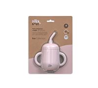 Interbaby Tasse Anti-goutte et paille pour bébé en silicone rose SI007-66