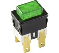 interBär 3635-250.22 3635-250.22 Interrupteur à pression 250 V 16 A 1 x Off/On à accrochage vert 1 pc(s)