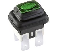 interBär 3658-250.22 3658-250.22 Interrupteur à pression 250 V 16 A 1 x Off/On à accrochage vert IP65 1 pc(s)