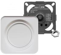 interBär 8149-008.01 Variateur à encastrer dans un meuble blanc