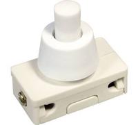 interBär Bouton-poussoir à accrochage, Bouton + interrupteur, Blanc
