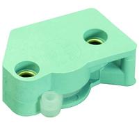 interBär Bouton-poussoir à encastrer, version industrielle, Bouton + interrupteur, Bleu