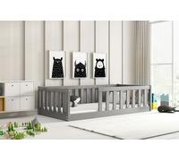 Interbeds Lit Enfant Bella sans Matelas (Gris, 80x160)