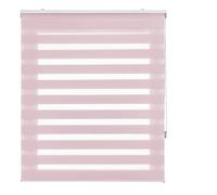 INTERBLIND Store Enrouleur Jour et Nuit élégant Dimensions 120 x 250 cm (l x h) - Store Enrouleur Facile en Tissu 117 x 245 cm - Couleur Rose