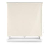 INTERBLIND Store Enrouleur Occultant Uni Premium - Beige 120 x 230 cm - Isolation Lumière, Froid et Chaleur - Polyester Occultant Thermique