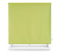 INTERBLIND Store Enrouleur Opaque Lisse Premium - Dimensions 100 x 175 cm de Haut - Tissu 97 x 170 cm - Thermique Pistache - Isolation lumière, Froid et Chaleur