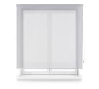 INTERBLIND Store Enrouleur Premium Tissu Screen - Store Enrouleur Taille 120 x 250 cm, Largeur élevée des Reflets et Protection Solaire Efficace, Taille 117 x 245 cm