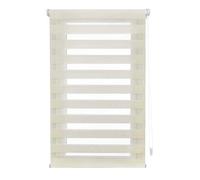 INTERBLIND Store Nuit et Jour d'installation sans Outils - Store Enrouleur EasyFix sans perçage Dimensions 40 x 150 cm - Store Nuit et Jour Brut Aint Indus 150 cm - Écru 40 x 150 cm