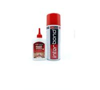 Interbond Colle Cyanoacrylate Extra Forte 100g Avec Activateur Et Spray D'accélération 400ml-Colle Néoprène Rapide Et Professionnelle-Super Glue Colle Pour Bois,Céramique,Plastique Et Tout