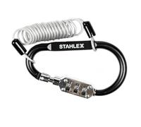 INTERBOSCH BV Mousqueton à combinaison - 900 mm de long, câble en acier de 2,5 mm - Avec code numérique individuel - Idéal pour verrouiller les vélos, bagages, sacs à dos, sacs et casques