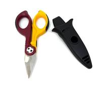 Intercable Ciseaux professionnel pour électricien F1 16020 Série limitée ÉQUIPE FOOTBALL ROME JAUNE ROUGE 16020-F1-CR