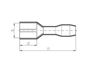 Intercable Intercable Cosse plate ICIQ145FHVI 0,5-1 mm² 4,8 x 0,5 Quantité:100