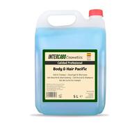 Intercabo - Gel Douche & Shampooing 2 en 1 Body & Hair Pacific - 5 L • Soin Complet pour Corps et Cheveux • Parfum Marin Rafraîchissant • Recharge Idéale pour Distributeurs Collectifs