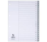 Intercalaire A-Z, A4, gris Q-CONNECT