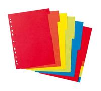 Herlitz Intercalaires en carton 11078086 – A4, 10 parties, multicolore