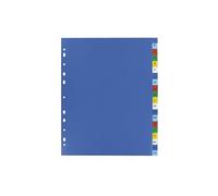 Intercalaire alphabétique multicolore A4+ Elba plastique 20 onglets - 1 jeu