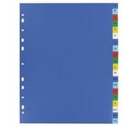 OXFORD Intercalaire alphabétique, en polypropylène 12/100e, 20 positions, format A4+. Assortis