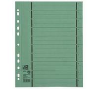Intercalaire avec perforation, A4 extra large, vert