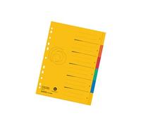 herlitz Intercalaire en carton, A4 extra large, 6 pièces,uni G