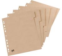 Intercalaire en carton Oxford TOUAREG vierge DIN A4 10 pièces beige