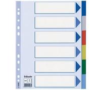 Intercalaire - ESSELTE - Multicolores - A4 - 6 Touches - Polypropylène