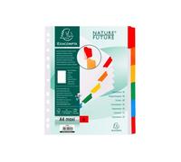 Exacompta Intercalaires Carte Blanche 160 g – 6 positions – A4+ – Blanc