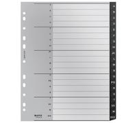 Intercalaire - Leitz - 12190000 - 20 Onglets Alphabétiques - Plastique Recyclé - A4 Maxi Extra-Large