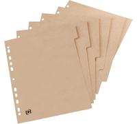 Intercalaire Neutre Touareg Format A4 Avec 6 Positions En Carte Beige Naturel