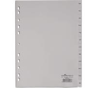 Intercalaire Pp A4 vertical 12pcs décembre-janvier Gris 6507