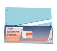 Intercalaire trapèze neutre L 23 cm carton - Sac de 100 - bleu