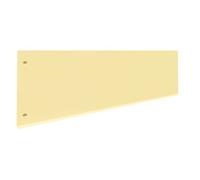 Intercalaire trapèze neutre L 23 cm carton - Sac de 100 - jaune