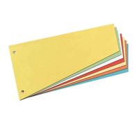 Intercalaire trapézoidale A4 carton 190g Bleu Pqt - HERLITZ - 120 x 230 mm - Carton RC dur