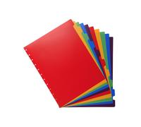 Intercalaires 10 Onglets Pour Porte-documents à Anneaux