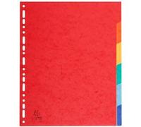 Intercalaires 6 positions A4 maxi Exacompta Carte lustré Véritable Multicolore G
