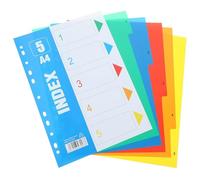 Intercalaires A4 Pastel à 11 Trous en PP pour Classeur | Onglets Pratiques pour Dossiers et Présentations, Aide à Gérer, pour Étudiants et Travail
