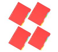 Intercalaires A5 24 Feuilles Cartonnées Pastel 6 Couleurs, 6 Trous | Papier, Séparateurs de Classeur à Anneaux, pour Rapports et Journaux, Classement Scolaire, Fournitures Bureau