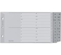 Intercalaires A5 Touches A-Z (Séparation A-L Et M-Z), 20 Feuilles, Extra-Large, Gris, Onglets Renforcés En Plastique Résistant Avec Table Des Matières