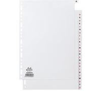 Intercalaires alphabetiques carte blanche - jeu de 26 G