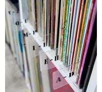 Intercalaires alphabétiques de A à Z en plastique double face pour CD, DVD, livres, étagère de rangement (horizontal)