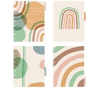 Intercalaires Avery pour agendas Happy Planner, format classique, 9 disques, 4 onglets, motif arc-en-ciel boh me (25480)