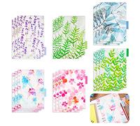 Intercalaires Classeur A5, 18 Pièces Feuillets Intercalaires en Plastique, Séparateur de Feuilles pour Planificateur Cahier Reliure à Feuilles Mobiles, Dividers A5 à 6 Anneaux