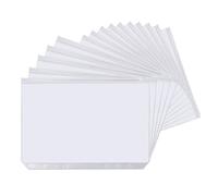 Intercalaires Classeur A5,20 PCS Pochettes pour Classeur à Fermeture Eclair A5 Pochettes Classeur en Plastique PVC à 6 Trous Pochettes Perforées Organisateur De documents Pochette pour Billets