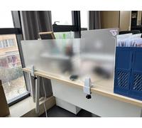 Intercalaires de bureau en acrylique givré, panneau de confidentialité amovible pour une meilleure confidentialité de l'espace de travail dans les bureaux et les bibliothèques